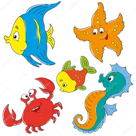 fish cartoon characters|underwater cartoon characters.